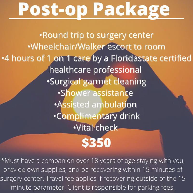 Post-op Package Deposit